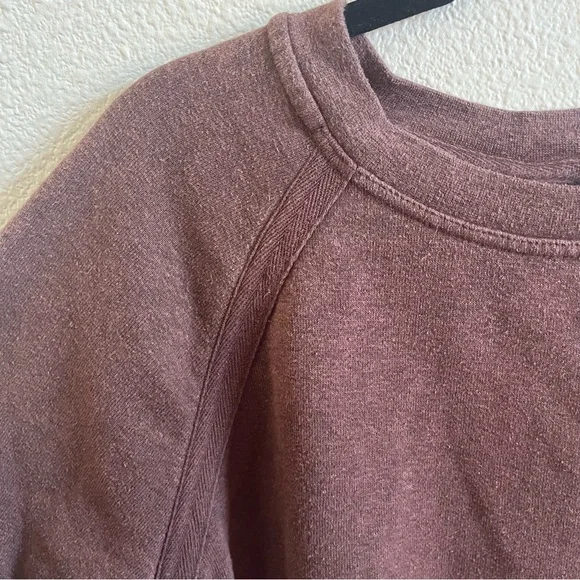 Prana Yoga Women’s Cozy Up Brown Pullover Crewneck Sweatshirt Small - Picture 5 of 8